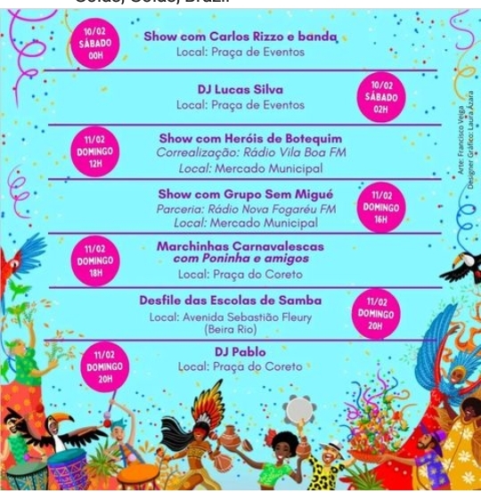 PROGRAMAÇÃO OFICIAL CARNAVAL  ( 2024 )