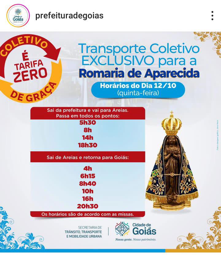 FESTA EM LOUVOR A SENHORA APARECIDADA ( TRAMSPORTE )