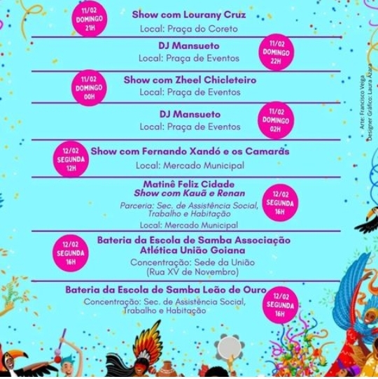 PROGRAMAÇÃO OFICIAL CARNAVAL  ( 2024 )